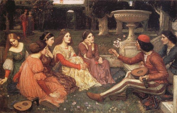 John William Waterhouse A  Tale from the Decameron China oil painting art